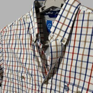 George Strait Cowboy Cut Wrangler Button Down Men's Long Sleeve Shirt XL